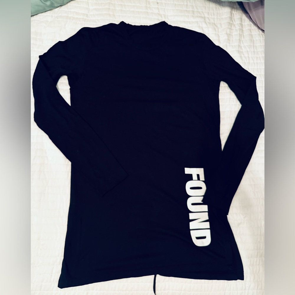 Split hem long sleeve tee by Lost and Found